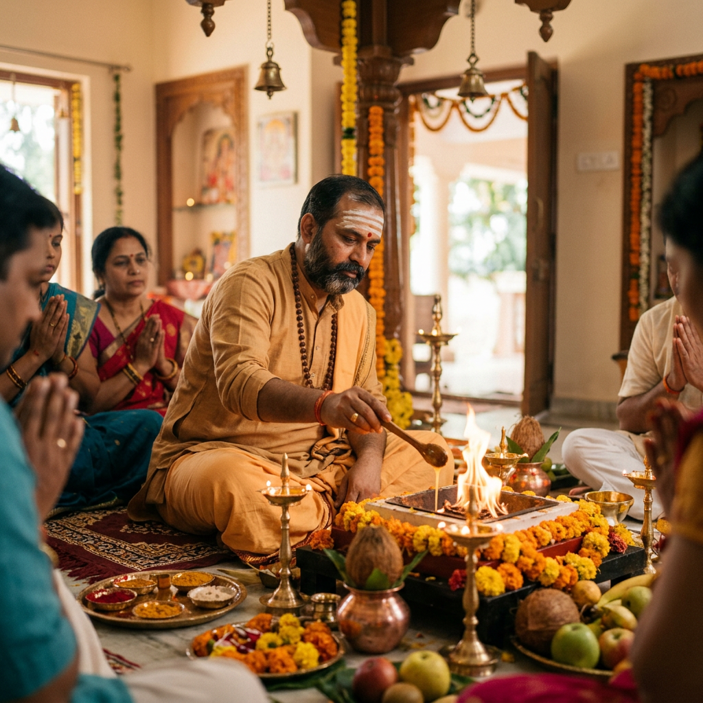रांची में पूजा के लिए पंडित